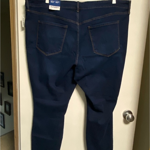 Old Navy Pop Skinny Icon Jeans, Plus Size 24 Blue Denim Slim Fit - Picture 3 of 12